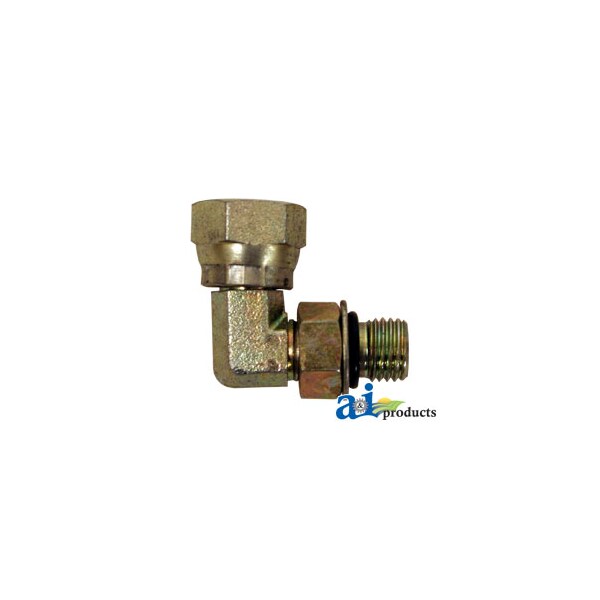 90 Degree Female NPT Swivel X Male ORB Adapter 5.7 x4 x1.7